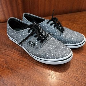 Vans | Lo Pro Gray with White Polka Dots, Lace-up | size: 7.5